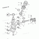 LF250TXR Crankshaft Piston