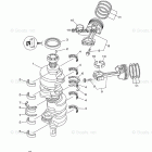 LF350XCA Crankshaft Piston