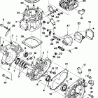 W907539 TRAIL BOSS 350L 2X4 Crankcase and cylinder assembly