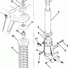 W907539 TRAIL BOSS 350L 2X4 Strut assembly 350 2x4