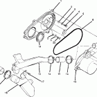 W908527 TRAIL BOSS 250 Clutch cover assembly