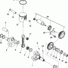 W907539 TRAIL BOSS 350L 2X4 Коленчатый вал и поршни