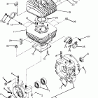 W908627 BIG BOSS 4X6 Crankcase and cylinder assembly