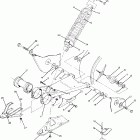 W908127 TRAIL BOSS 4X4 Swing arm weldment and rear shock assembly