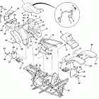 W907539 TRAIL BOSS 350L 2X4 Body assembly 350 2x4