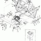 W907221 TRAIL BLAZER Engine and muffler mounting