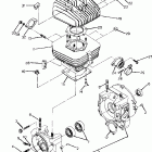 W898527 TRAIL BOSS Crankcase and cylinder assembly