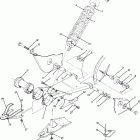 W898527 TRAIL BOSS Swing arm weldment and rear shock  assembly