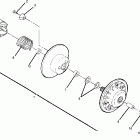 W898527 TRAIL BOSS Driven clutch assembly