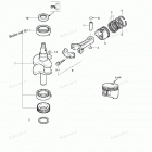 MFS2.5B Поршни и коленчатый вал