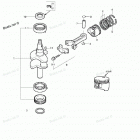 MFS2.5B Поршни и коленчатый вал