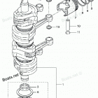 MD70B Колен. вал и поршень