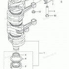 MD115A2 Колен. вал и поршень