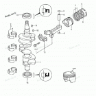 MFS30B Поршни и коленчатый вал