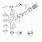 MFS25B Поршни и коленчатый вал