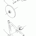 W887527 TRAIL BOSS 2X4 Right hand gearcase & brake mounting   1988 2x4 up...
