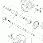 W887527 TRAIL BOSS 2X4 Rear wheel drive assembly