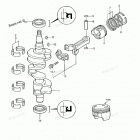 MFS30B Поршни и коленчатый вал