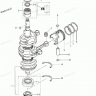MD50B Поршни и коленчатый вал