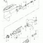 MFS6B Корпус редуктора (гребной вал)