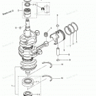 MD40B Поршни и коленчатый вал