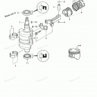 MFS9.8A3 Поршни и коленчатый вал