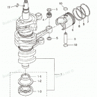 MD70B Поршни и коленчатый вал