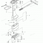 M3.5B2 Drive Shaft Housing, Gear Case & Steering Handle