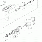 MFS5A2 Корпус редуктора (гребной вал)