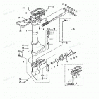 M2.5A Drive Shaft Housing, Gear Case & Steering Handle