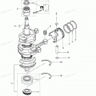 MD40B Поршни и коленчатый вал