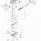 M3.5B2 Drive Shaft Housing, Gear Case & Steering Handle