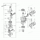 M15D2 Поршни и коленчатый вал
