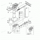 M2.5A Drive Shaft Housing, Gear Case & Steering Handle