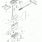 M3.5B2 Drive Shaft Housing, Gear Case & Steering Handle