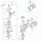 M30A4 Поршни и коленчатый вал