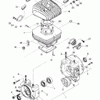 W877828 CYCLONE Crankcase and cylinder assembly