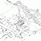 W878027 TRAIL BOSS 4X4 Engine and muffler mounting