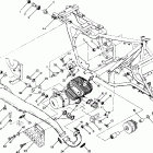W878327 TRAIL BOSS 4X4 Engine and muffler mounting