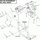 W867527 TRAIL BOSS Right hand gearcase &  brake mounting.