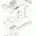 M2.5A2 Drive Shaft Housing, Gear Case & Steering Handle