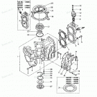 M18C2 Cylinder, Crankcase Assy
