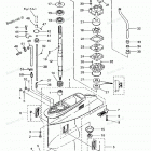 M50D Корпус редуктора (вертикальный вал)