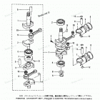 M15C Поршни и коленчатый вал