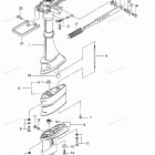 M3.5B Drive Shaft Housing, Gear Case & Steering Handle
