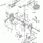 M40D Кронштейн крепления к транцу