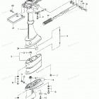 M3.5B2 Drive Shaft Housing, Gear Case & Steering Handle