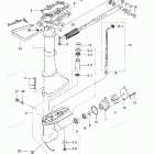 M3.5A2 Drive Shaft Housing, Gear Case & Steering Handle
