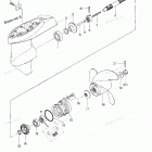 MFS4A2 Корпус редуктора (гребной вал)