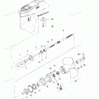 MD40A Корпус редуктора (гребной вал)